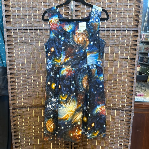 ModCloth/Fervour Galaxy A-Line Dress Large - Picture 1 of 3
